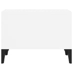 Coffee Table White 60x50x36.5 cm Engineered Wood