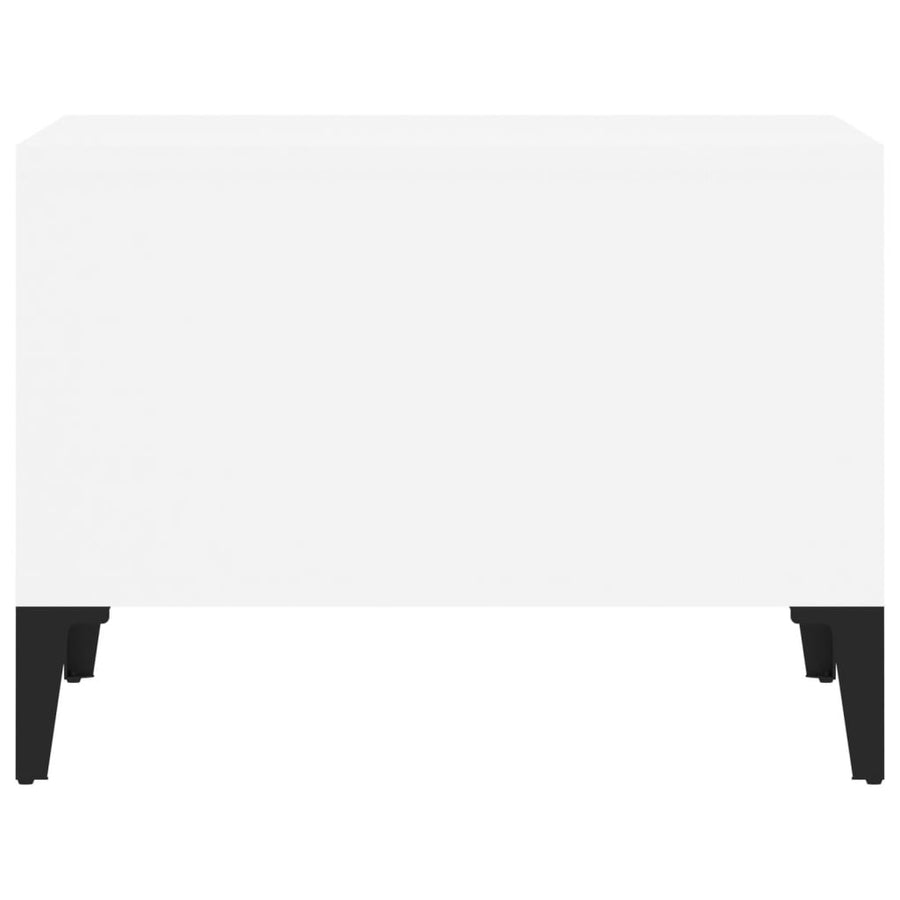 Coffee Table White 60x50x36.5 cm Engineered Wood