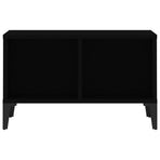Coffee Table Black 60x50x36.5 cm Engineered Wood