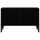 Coffee Table Black 60x50x36.5 cm Engineered Wood - 45-Degree Angle