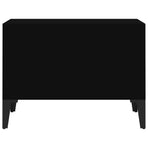 Coffee Table Black 60x50x36.5 cm Engineered Wood