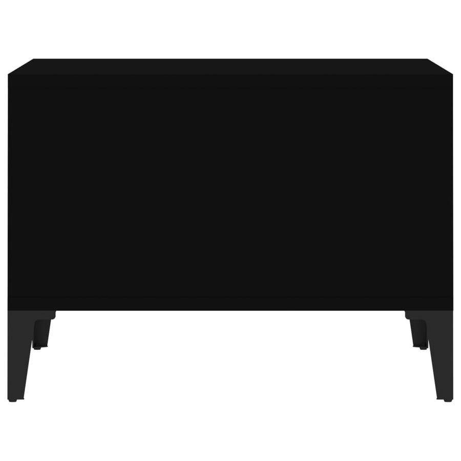 Coffee Table Black 60x50x36.5 cm Engineered Wood