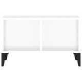 Coffee Table High Gloss White 60x50x36.5 cm Engineered Wood