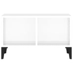 Coffee Table High Gloss White 60x50x36.5 cm Engineered Wood