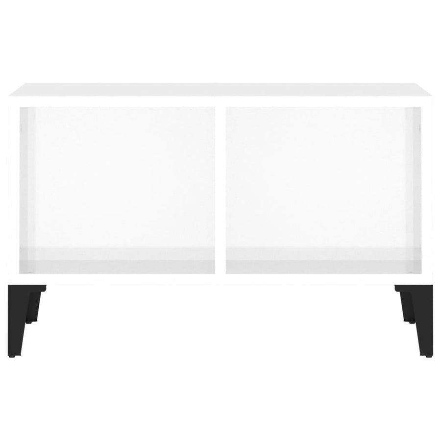 Coffee Table High Gloss White 60x50x36.5 cm Engineered Wood