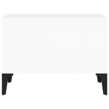 Coffee Table High Gloss White 60x50x36.5 cm Engineered Wood