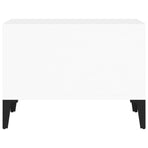 Coffee Table High Gloss White 60x50x36.5 cm Engineered Wood