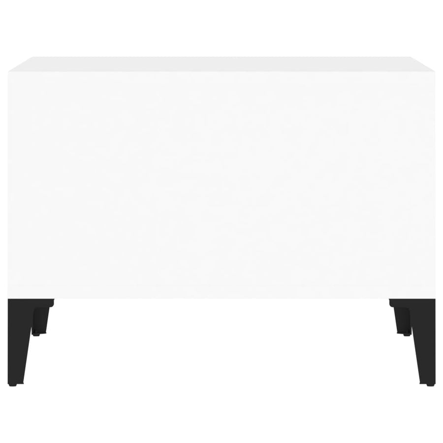 Coffee Table High Gloss White 60x50x36.5 cm Engineered Wood