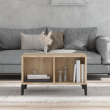 Coffee Table Sonoma Oak 60x50x36.5 cm Engineered Wood - Side View