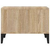 Coffee Table Sonoma Oak 60x50x36.5 cm Engineered Wood - Rear View