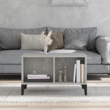 Coffee Table Concrete Grey 60x50x36.5 cm Engineered Wood - Side View