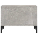 Coffee Table Concrete Grey 60x50x36.5 cm Engineered Wood - Rear View