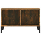 Coffee Table Smoked Oak 60x50x36.5 cm Engineered Wood - 45-Degree Angle