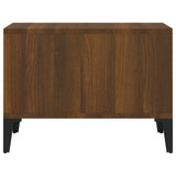 Coffee Table Brown Oak 60x50x36.5 cm Engineered Wood - Rear View