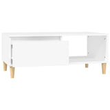 Coffee Table White 90x50x36.5 cm Engineered Wood - Rear View