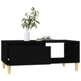 Coffee Table Black 90x50x36.5 cm Engineered Wood - Top-Down View