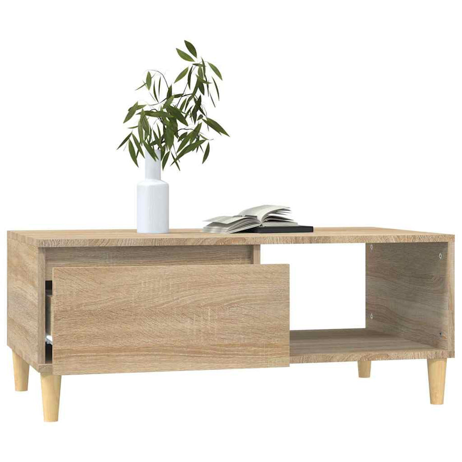 Coffee Table Sonoma Oak 90x50x36.5 cm Engineered Wood