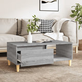 Coffee Table Grey Sonoma 90x50x36.5 cm Engineered Wood - Side View