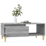 Coffee Table Grey Sonoma 90x50x36.5 cm Engineered Wood - Top-Down View