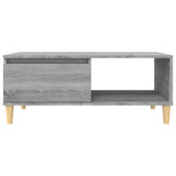 Coffee Table Grey Sonoma 90x50x36.5 cm Engineered Wood - 45-Degree Angle