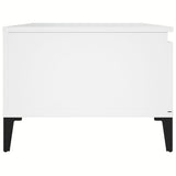 Coffee Table White 90x50x36.5 cm Engineered Wood