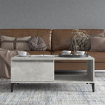 Coffee Table Concrete Grey 90x50x36.5 cm Engineered Wood