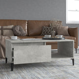 Coffee Table Concrete Grey 90x50x36.5 cm Engineered Wood