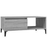 Coffee Table Grey Sonoma 90x50x36.5 cm Engineered Wood - Front View