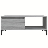 Coffee Table Grey Sonoma 90x50x36.5 cm Engineered Wood - 45-Degree Angle