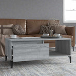 Coffee Table Grey Sonoma 90x50x36.5 cm Engineered Wood