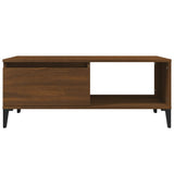 Coffee Table Brown Oak 90x50x36.5 cm Engineered Wood