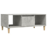 Coffee Table Concrete Grey 90x50x36.5 cm Engineered Wood - Front View