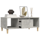 Coffee Table Concrete Grey 90x50x36.5 cm Engineered Wood - 45-Degree Angle