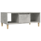 Coffee Table Concrete Grey 90x50x36.5 cm Engineered Wood - Rear View