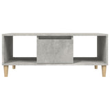 Coffee Table Concrete Grey 90x50x36.5 cm Engineered Wood - Close-Up Angle