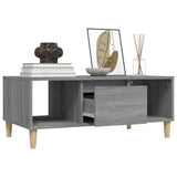 Coffee Table Grey Sonoma 90x50x36.5 cm Engineered Wood - 45-Degree Angle