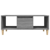 Coffee Table Grey Sonoma 90x50x36.5 cm Engineered Wood - Close-Up Angle