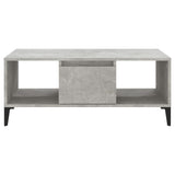 Coffee Table Concrete Grey 90x50x36.5 cm Engineered Wood - 45-Degree Angle