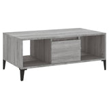Coffee Table Grey Sonoma 90x50x36.5 cm Engineered Wood - Front View
