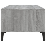 Coffee Table Grey Sonoma 90x50x36.5 cm Engineered Wood - Close-Up Angle