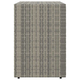 Garden Storage Cabinet Grey 100x55.5x80 cm Poly Rattan