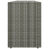 Garden Storage Cabinet Grey 198x55.5x80 cm Poly Rattan