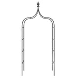 Garden Arches 2 pcs Black 120x38x260 cm Steel - Top-Down View