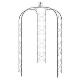 Garden Arch Black Ø180x255 cm Steel