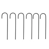 Garden Arch Black Ø180x255 cm Steel - Close-Up Angle