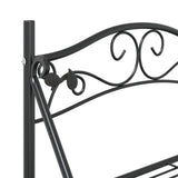 Flower Rack Black 56x30x96 cm Steel