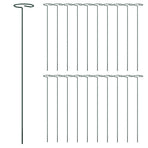 Garden Plant Stakes 20 pcs Dark Green 40 cm Steel