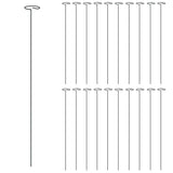 Garden Plant Stakes 20 pcs Dark Green 61 cm Steel
