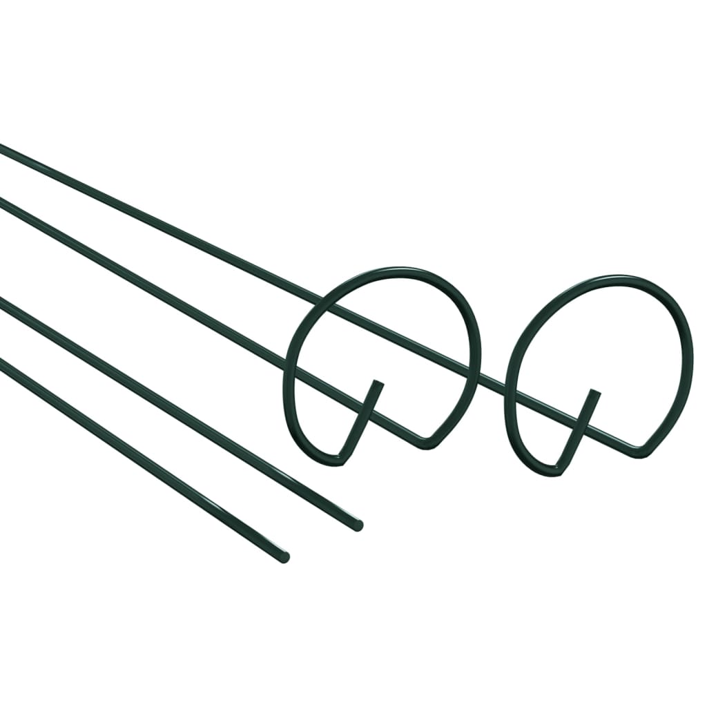 Garden Plant Stakes 20 pcs Dark Green 91 cm Steel