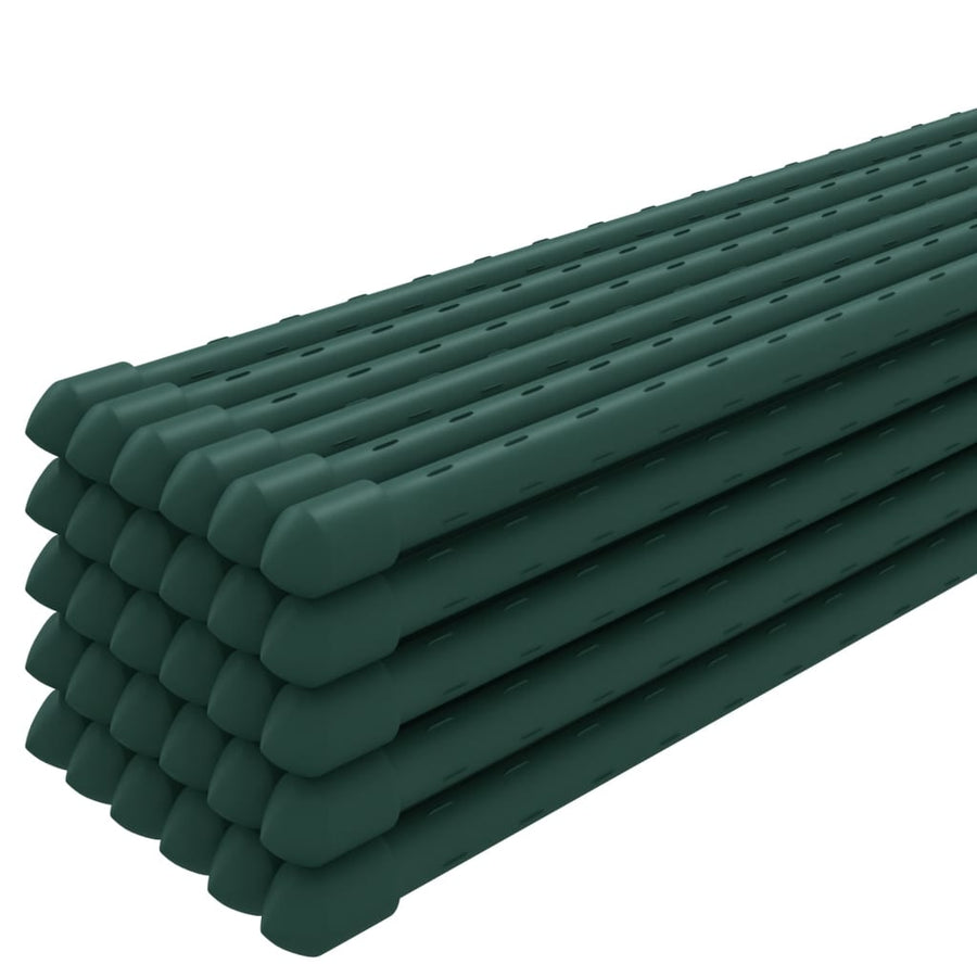 Garden Plant Stakes 30 pcs Green 115 cm Steel